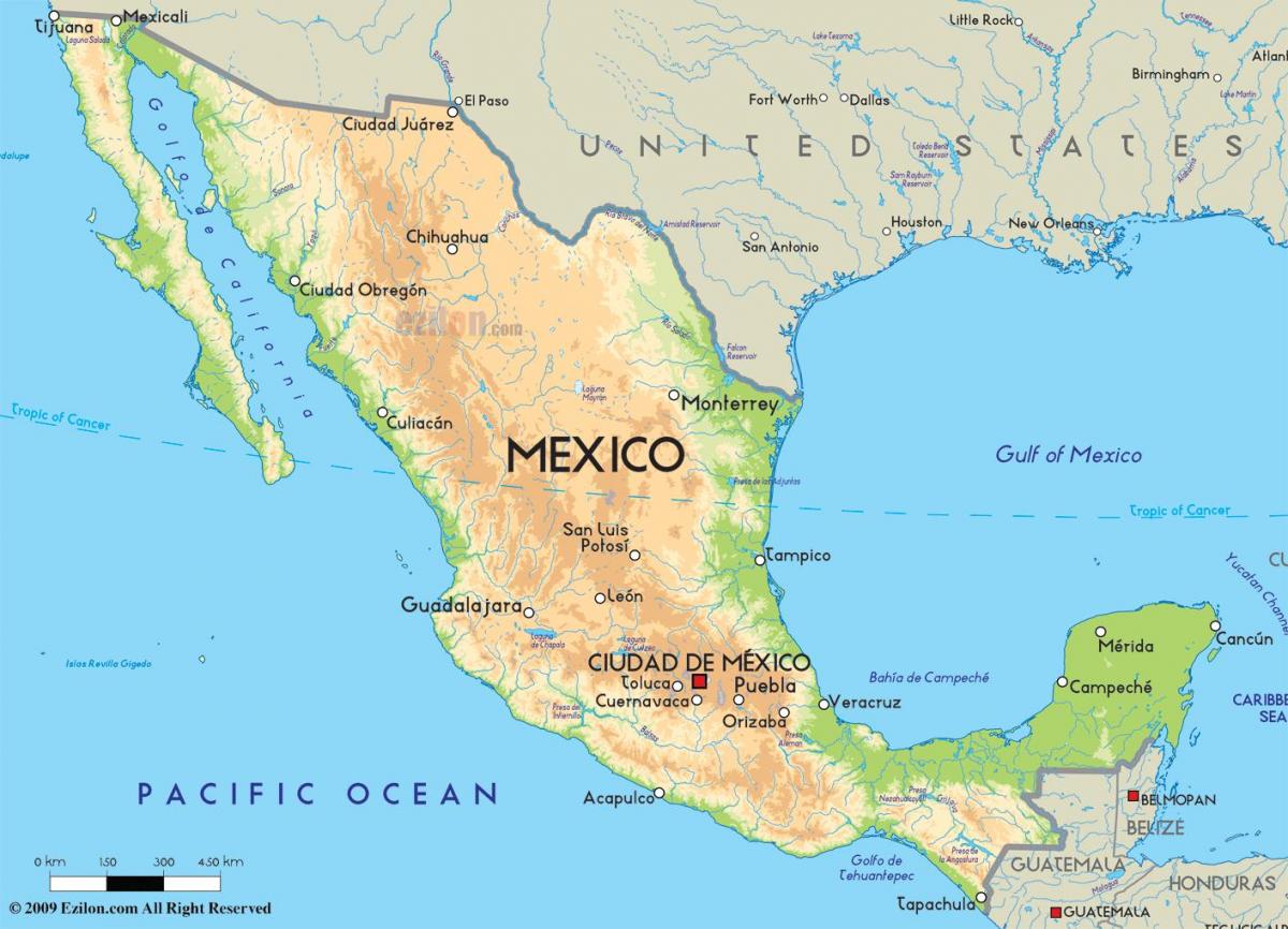નકશો મેક્સિકો