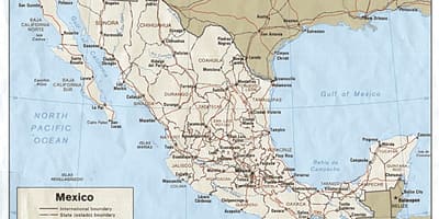 Northern મેક્સિકો નકશો