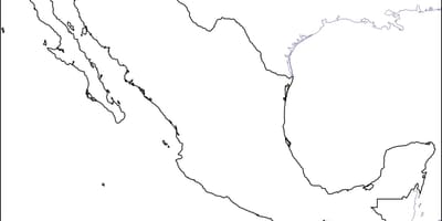 રૂપરેખા નકશો મેક્સિકો