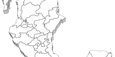 3d નકશો મેક્સિકો