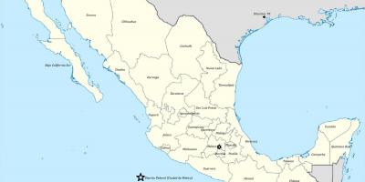અમેરિકામાં મેક્સિકો નકશો